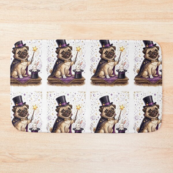 Item preview, Pug Magician designed and sold by PictoVibe.