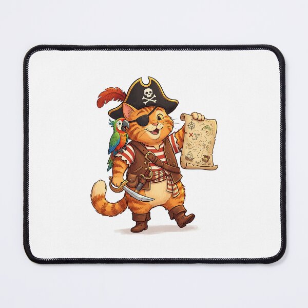 Item preview, Orange Tabby Pirate Cat designed and sold by PictoVibe.