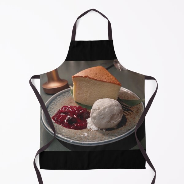 Item preview, Japanese Cheesecake with Ice Cream and Berry Compote – Dessert Photography designed and sold by pbchan.