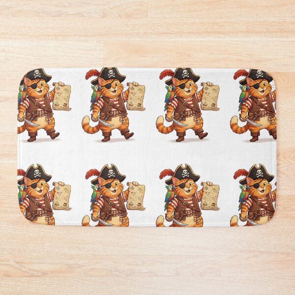 Item preview, Orange Tabby Pirate Cat designed and sold by PictoVibe.