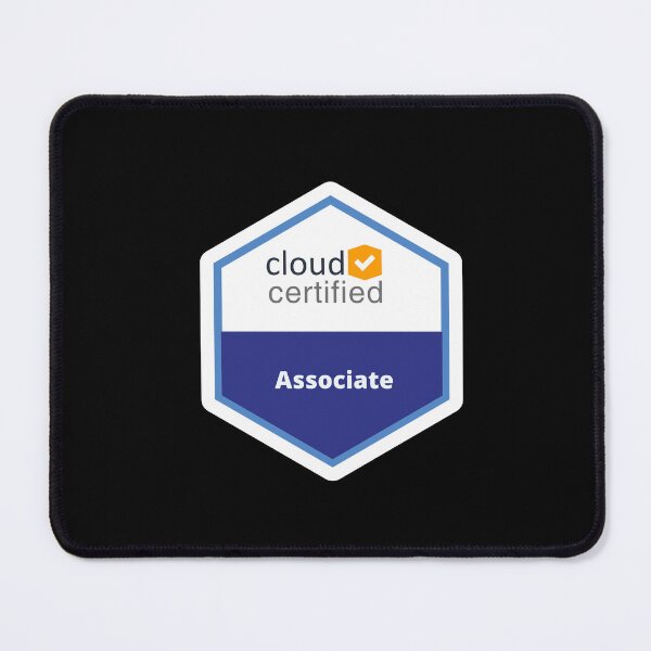 Item preview, Cloud Certified Associate Badge Design | AWS colors | Stickers, T-Shirts, Mugs, Backpacks, Pins, Notebooks & More designed and sold by I am Certified Designs.