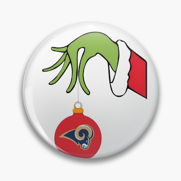 Artikelvorschau, Grinchmas Hand Holding Rams Logo entworfen und verkauft von Xestore.