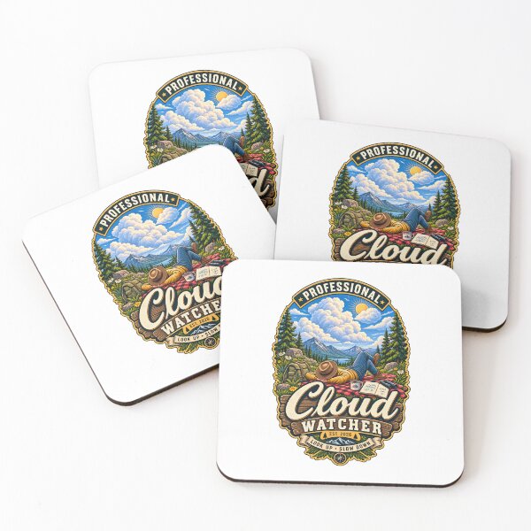 Item preview, Professional Cloud Watcher – Look Up Dream On Vintage Outdoor Nature Badge designed and sold by TheAllInStore.