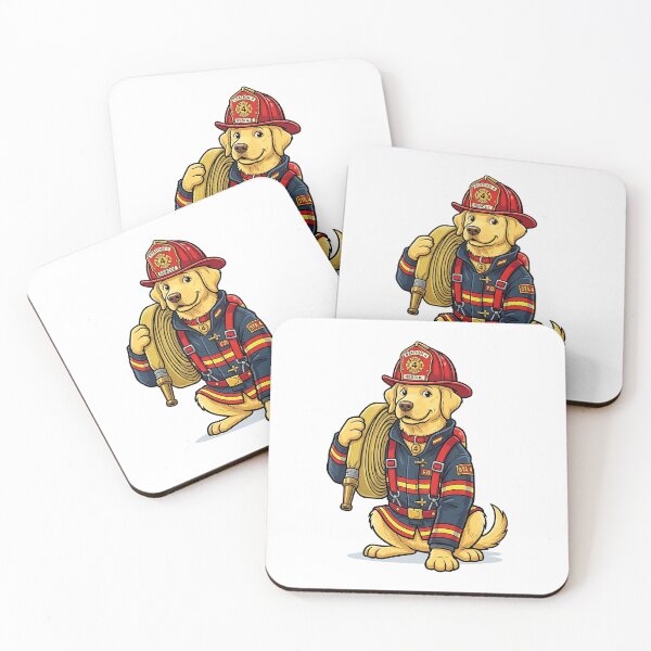 Item preview, Labrador Firefighter designed and sold by PictoVibe.