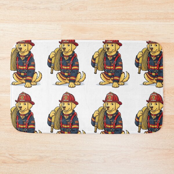 Item preview, Labrador Firefighter designed and sold by PictoVibe.