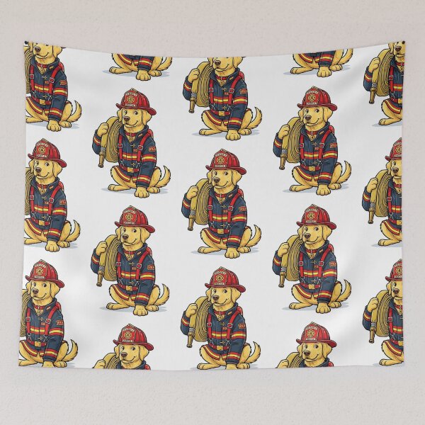 Item preview, Labrador Firefighter designed and sold by PictoVibe.