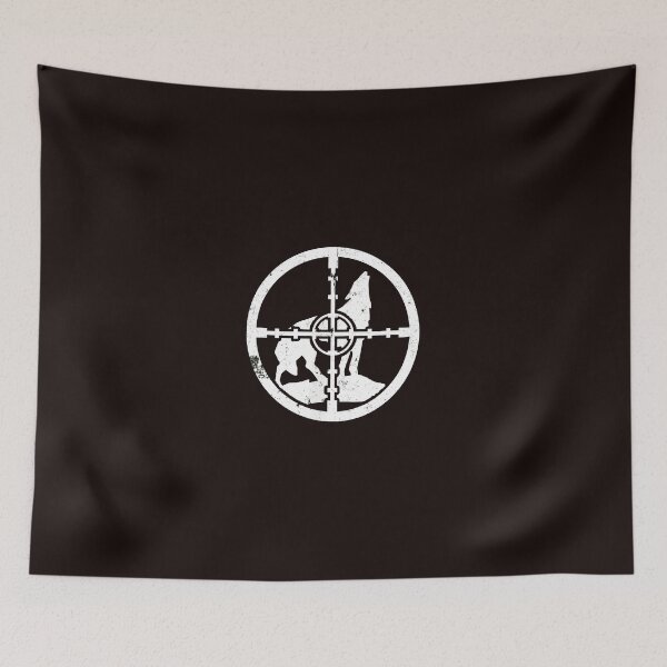 Item preview, Wolf Howling Crosshair Silhouette Graphic designed and sold by bisardpeak6.