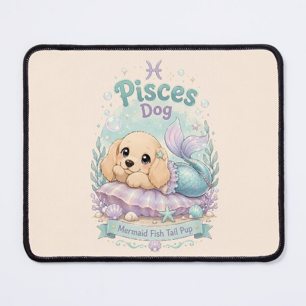 Item preview, Cute Pisces Golden Retriever Zodiac Water Sign Dog Astrology designed and sold by ChubbyGoong.