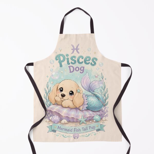 Item preview, Cute Pisces Golden Retriever Zodiac Water Sign Dog Astrology designed and sold by ChubbyGoong.