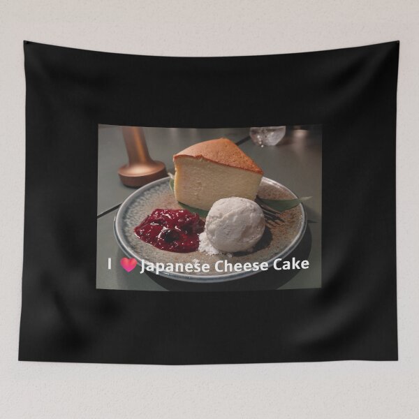 Item preview, I Love Japanese Cheesecake – Dessert Photography with Ice Cream and Berries designed and sold by pbchan.