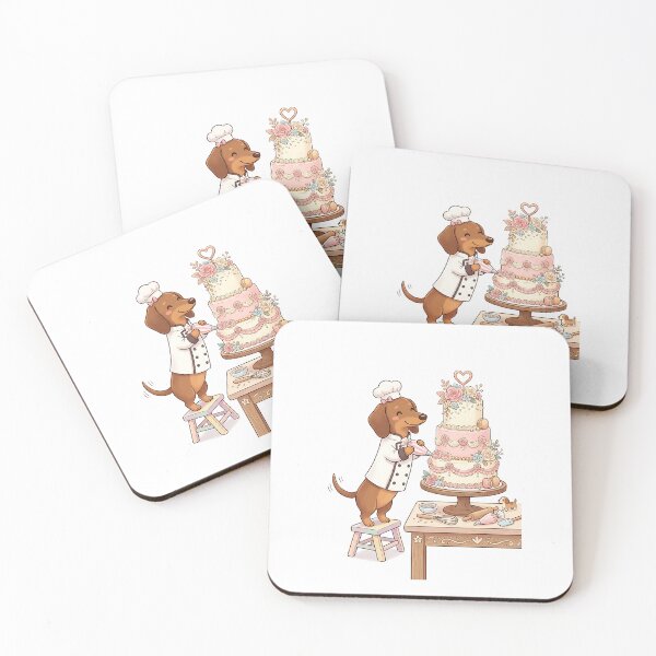 Item preview, Dachshund Pastry Chef designed and sold by PictoVibe.