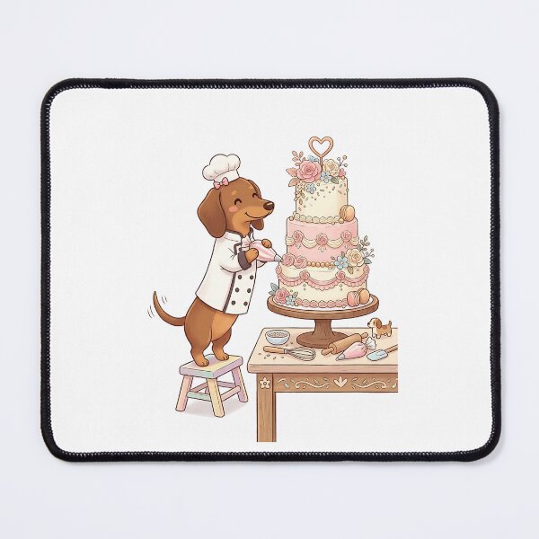 Item preview, Dachshund Pastry Chef designed and sold by PictoVibe.