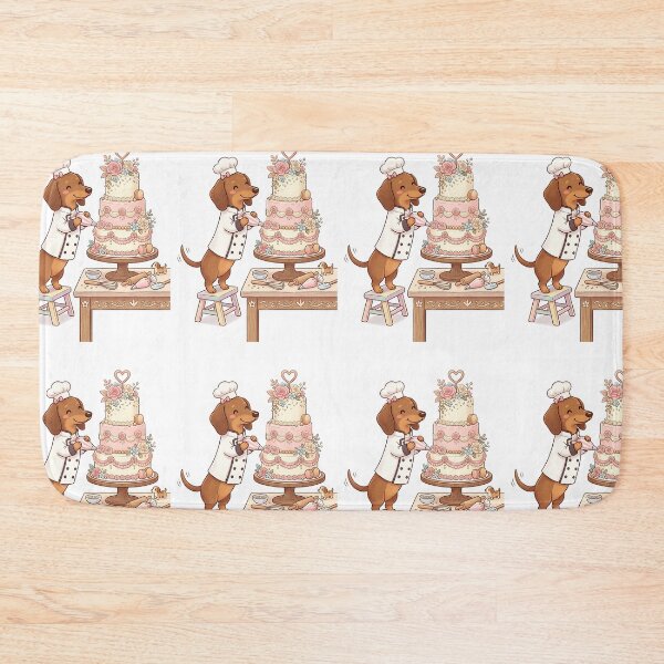 Item preview, Dachshund Pastry Chef designed and sold by PictoVibe.