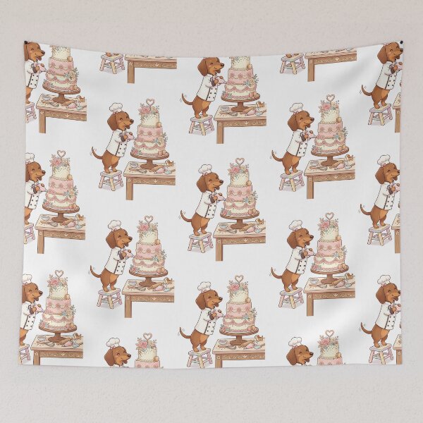 Item preview, Dachshund Pastry Chef designed and sold by PictoVibe.