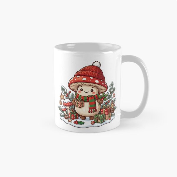 Item preview, Cozy Mushroom Girl Winter Forest designed and sold by Biwbiwty.