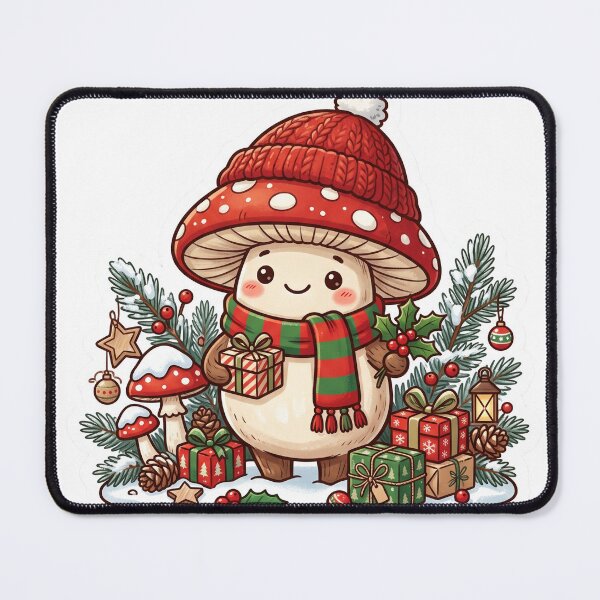 Item preview, Cozy Mushroom Girl Winter Forest designed and sold by Biwbiwty.
