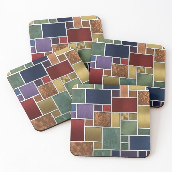 Item preview, Metallic mosaic tiles designed and sold by adamgu1234.