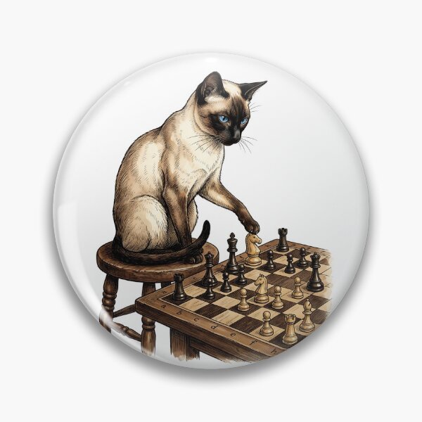 Item preview, Siamese Chess Player designed and sold by PictoVibe.