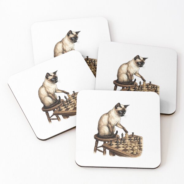 Item preview, Siamese Chess Player designed and sold by PictoVibe.
