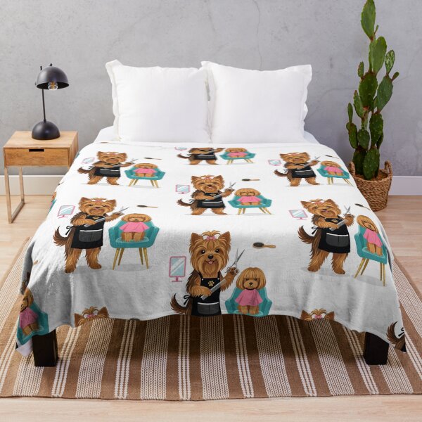 Aperçu de l'œuvre Styliste Yorkshire Terrier créée et vendue par PictoVibe.