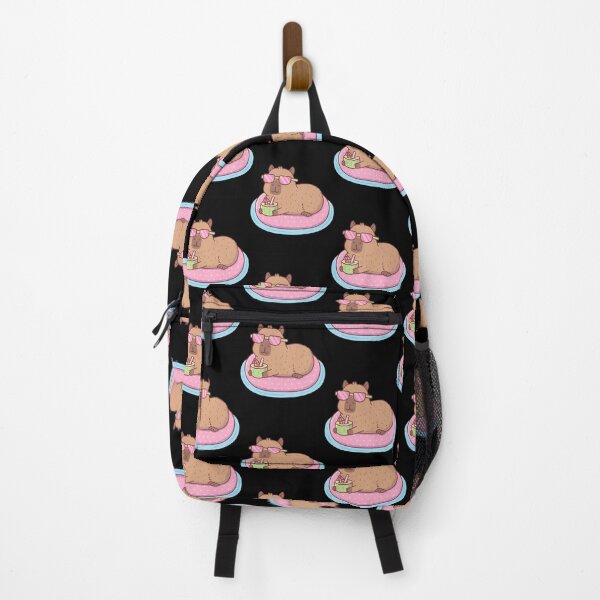 Item preview, Funny Capybara Chilling On A Pink Pool Float – Cute Summer Animal Art | Limited Edition designed and sold by angeldustartist.