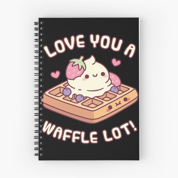 Item preview, Cute Waffle And Ice Cream Love You A Waffle Lot Pun | ⭐⭐⭐⭐⭐ designed and sold by angeldustartist.
