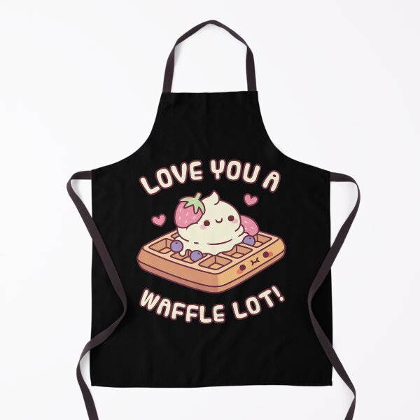 Item preview, Cute Waffle And Ice Cream Love You A Waffle Lot Pun | ⭐⭐⭐⭐⭐ designed and sold by angeldustartist.