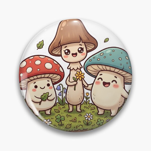 Item preview, Adorable Mushroom Friends Woodland designed and sold by Biwbiwty.