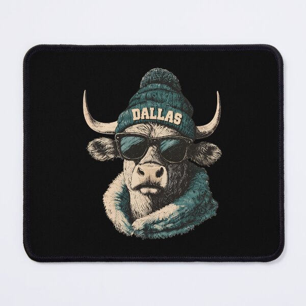 Item preview, Dallas Football Bull Graphic, Vintage Western Cow Print, Cowboy Game Day Shirt, Texas Football Fan Gift, Retro Sports Design designed and sold by SamanthaT24614.