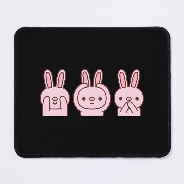 Item preview, Funny Pink Bunnies See No Evil Hear No Evil Speak No Evil | Limited Edition designed and sold by angeldustartist.