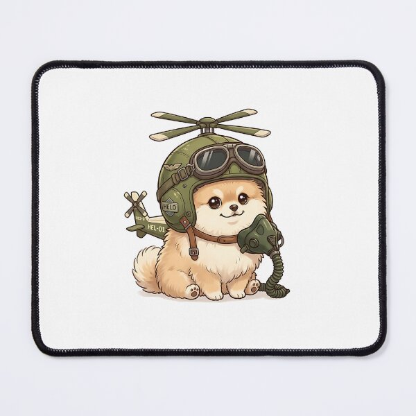 Item preview, Pomeranian Helicopter Pilot designed and sold by PictoVibe.