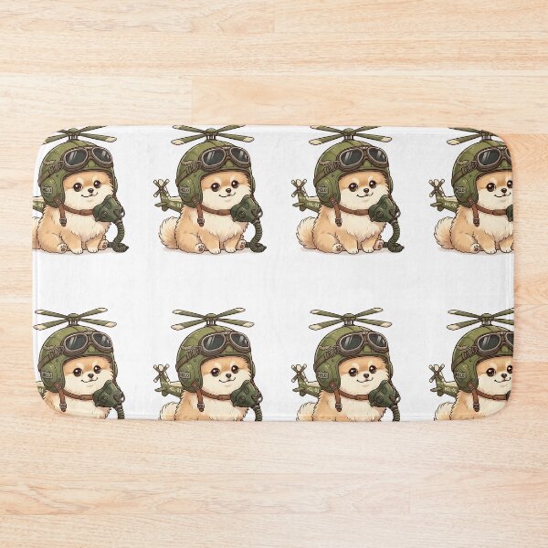 Item preview, Pomeranian Helicopter Pilot designed and sold by PictoVibe.