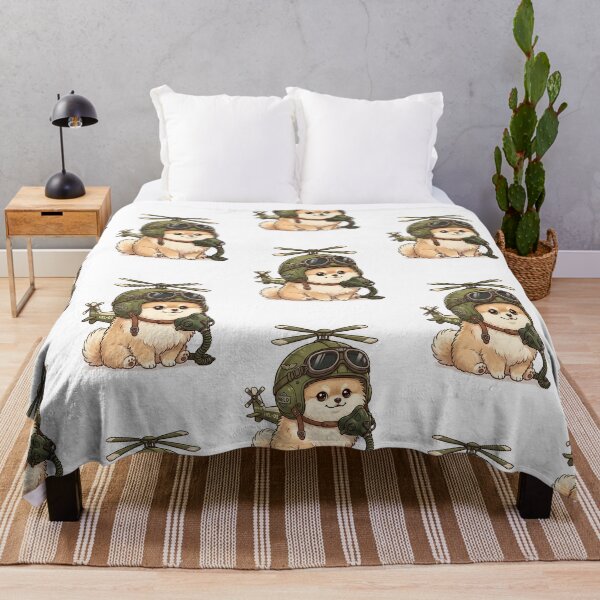 Item preview, Pomeranian Helicopter Pilot designed and sold by PictoVibe.