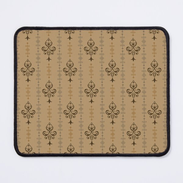 Item preview, Golden Brown Damask Seamless Pattern with Vintage Ornaments designed and sold by PowerAntShop.