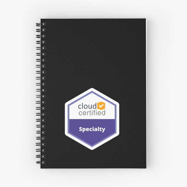 Item preview, Cloud Certified Specialty Badge Design | AWS colors | Stickers, T-Shirts, Mugs, Backpacks, Pins, Notebooks & More designed and sold by I am Certified Designs.
