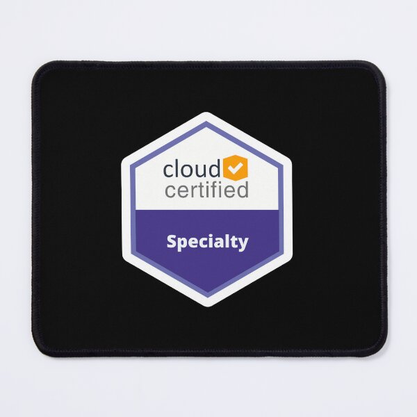 Item preview, Cloud Certified Specialty Badge Design | AWS colors | Stickers, T-Shirts, Mugs, Backpacks, Pins, Notebooks & More designed and sold by I am Certified Designs.