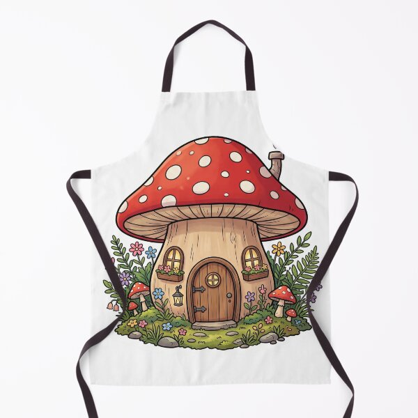 Item preview, Cozy Red Mushroom Cottage designed and sold by Biwbiwty.