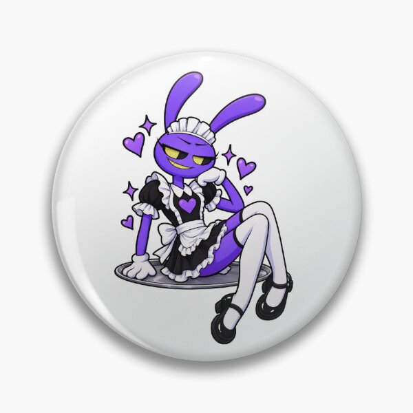 Item preview, tadc inspired purple bunny maid outfit on a plate funny designed and sold by bipsybutton.