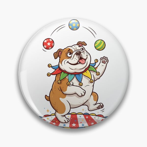 Item preview, English Bulldog Juggler designed and sold by PictoVibe.