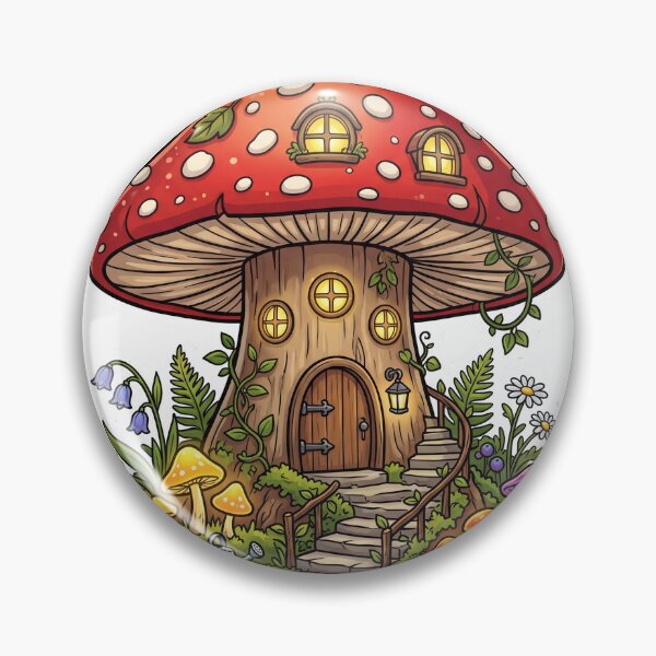 Item preview, Enchanted Red Mushroom House designed and sold by Biwbiwty.