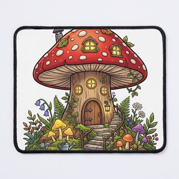 Item preview, Enchanted Red Mushroom House designed and sold by Biwbiwty.