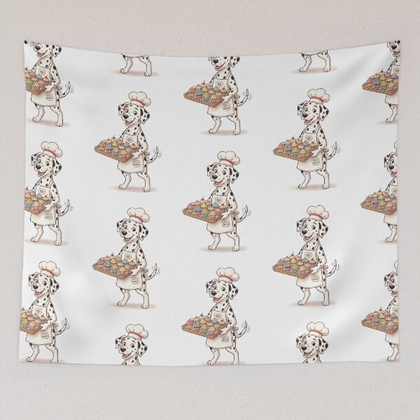 Item preview, Dalmatian Cupcake Baker designed and sold by PictoVibe.