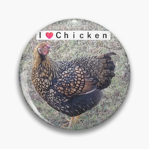 Item preview, I Love Chicken – Golden Laced Wyandotte Hen Farm Animal Photography designed and sold by pbchan.