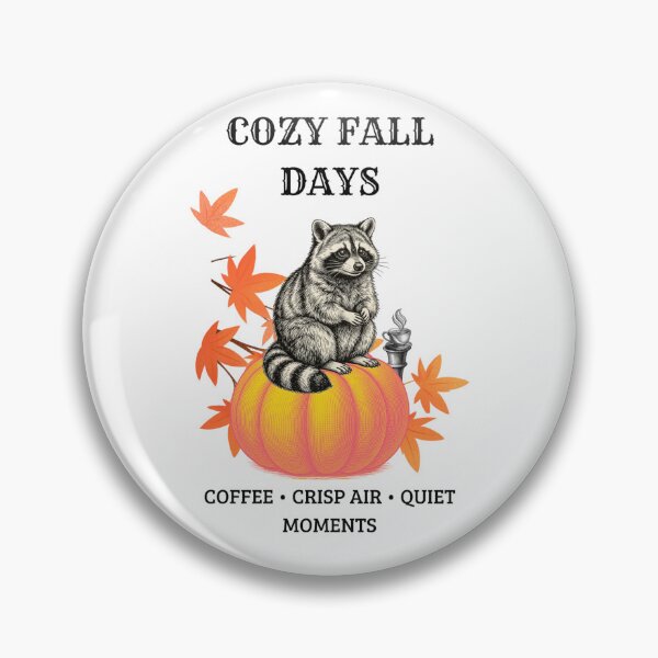 Item preview, Cozy Autumn Raccoon Vintage designed and sold by Umbrella urban.