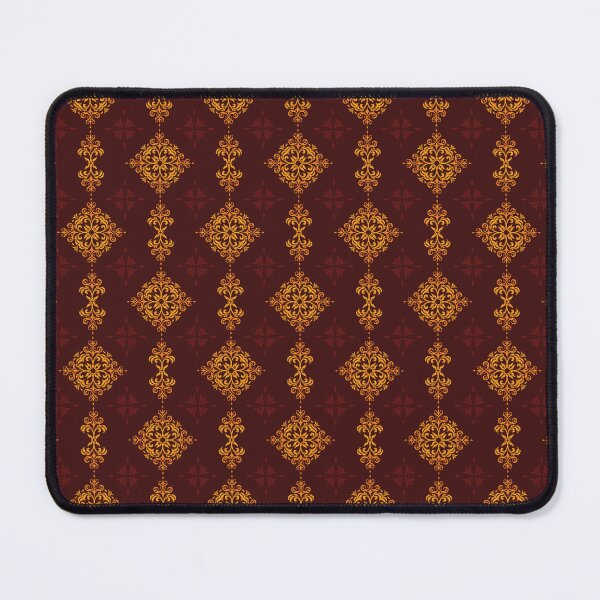 Item preview, Burgundy Damask Seamless Pattern with Golden Motifs designed and sold by PowerAntShop.