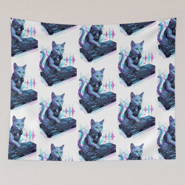 Item preview, Russian Blue DJ designed and sold by PictoVibe.