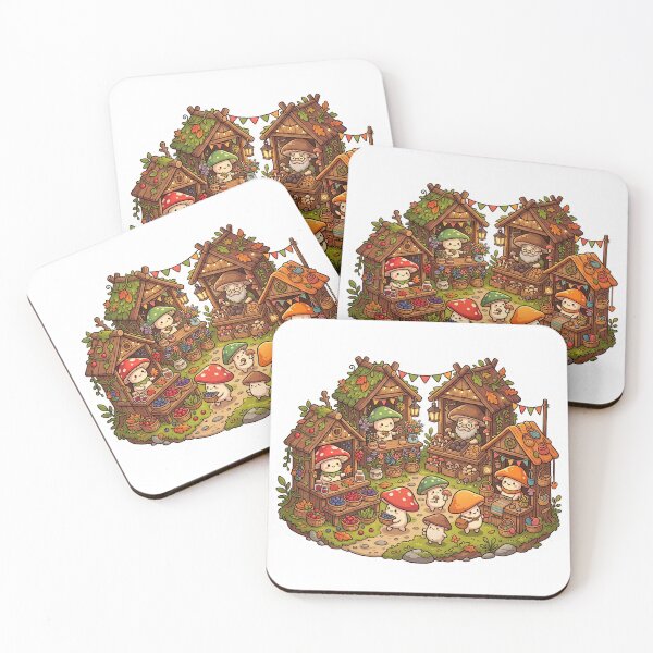 Item preview, Magical Mushroom Village Woodland designed and sold by Biwbiwty.