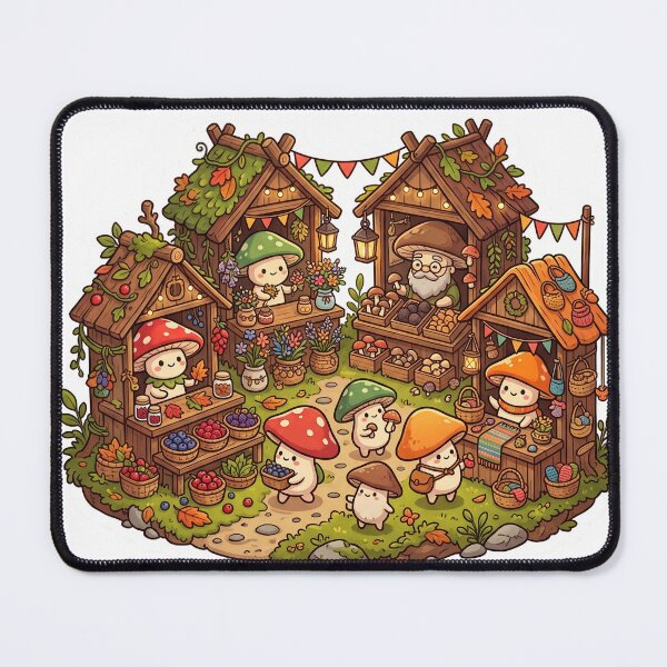 Item preview, Magical Mushroom Village Woodland designed and sold by Biwbiwty.