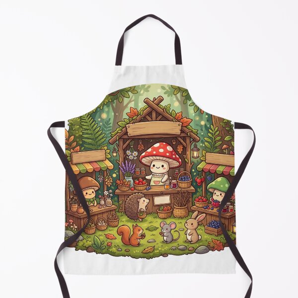 Item preview, Cozy Mushroom Village Forest Friends designed and sold by Biwbiwty.