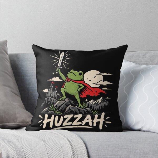 Item preview, Huzzah Frog Knight – Medieval Fantasy Frog with Sword designed and sold by Felipe-barg.